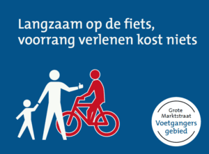 langzaam op de fiets